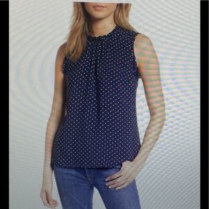 NWT Nordstrom Gathered Neck Sleeveless Blouse